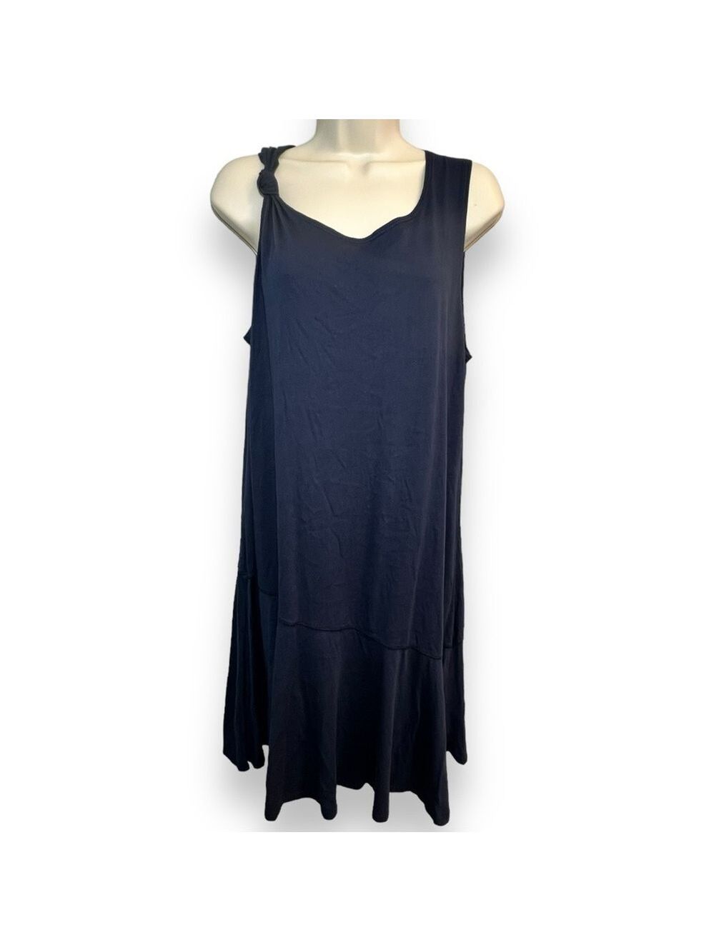 Michael Stars Women’s Kirsty Tank Dress Admiral Blue Size Large - Picture 2 of 6